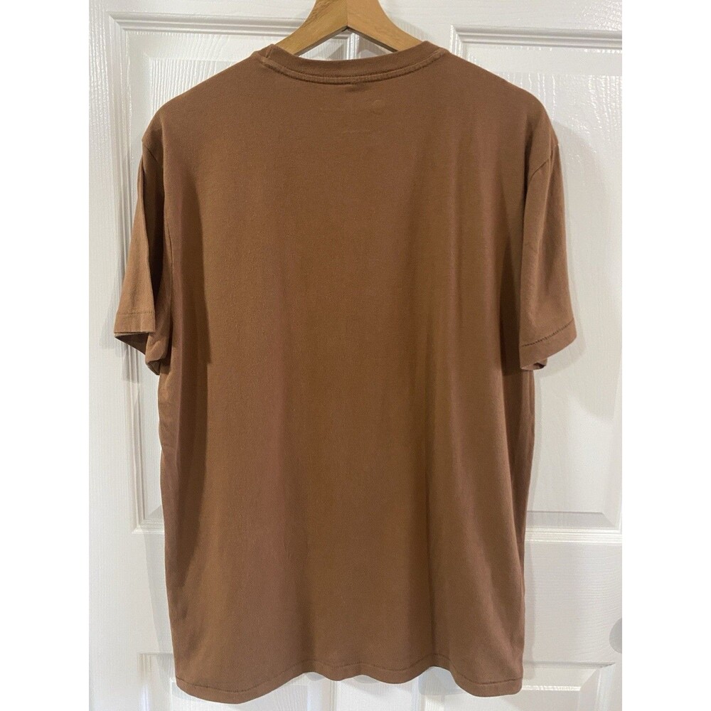 Aeropostale Brooklyn Track & Field Brown White Graphic Tee Teen Retro NY Size L - Picture 5 of 5